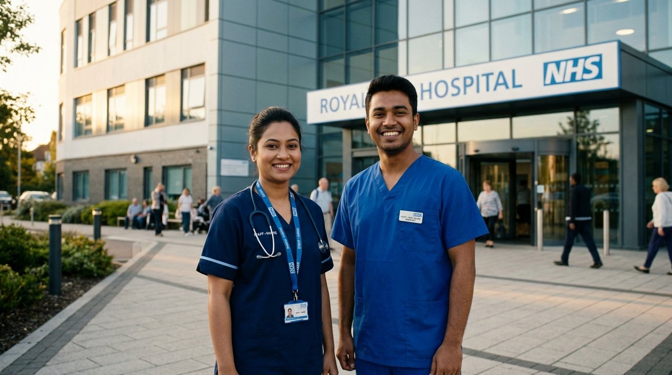 UK NHS Health & Care Worker Visa Guide 2026: Salary Thresholds, 100% IHS Exemption & Dhaka to UK Roadmap